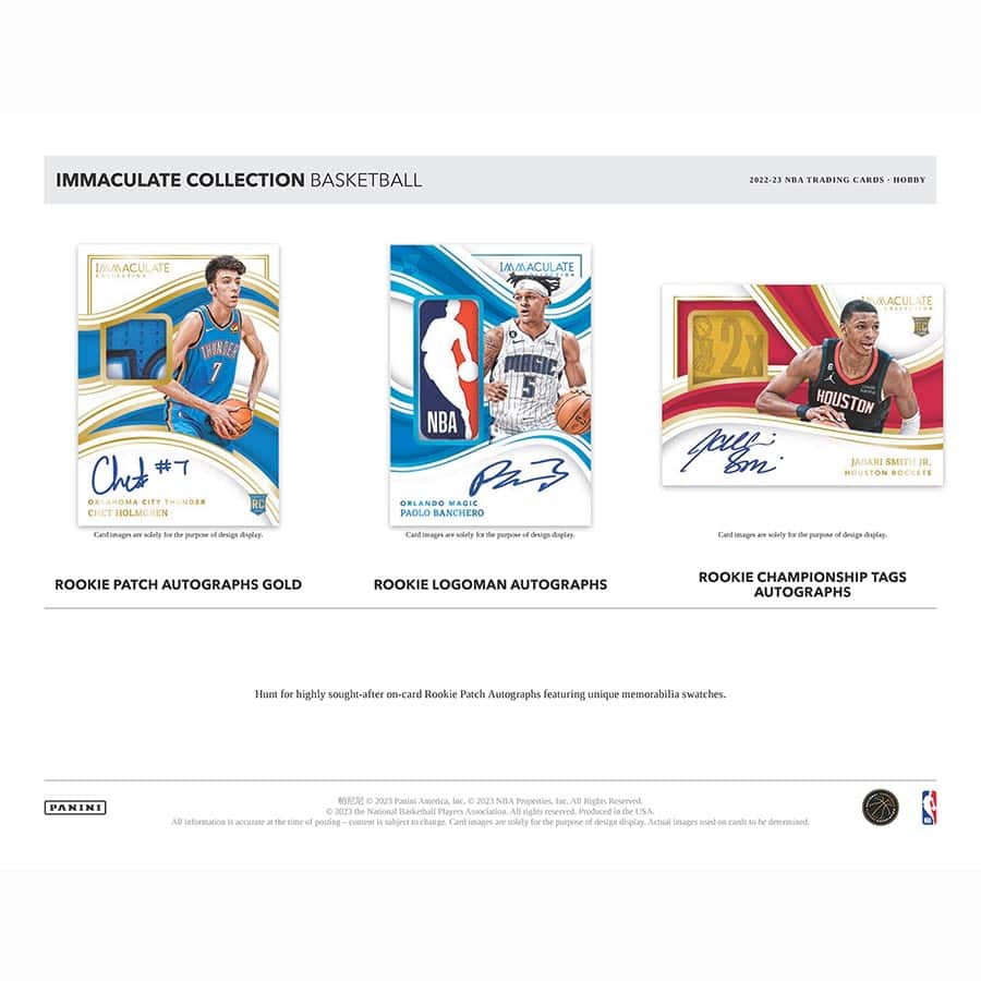 2022-23 Panini Immaculate Basketball Hobby Box - Image 3