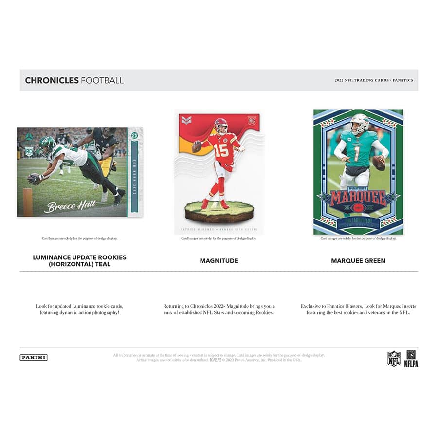 2022 Chronicles Football Blaster Box (Studio/Marquee) - Image 4