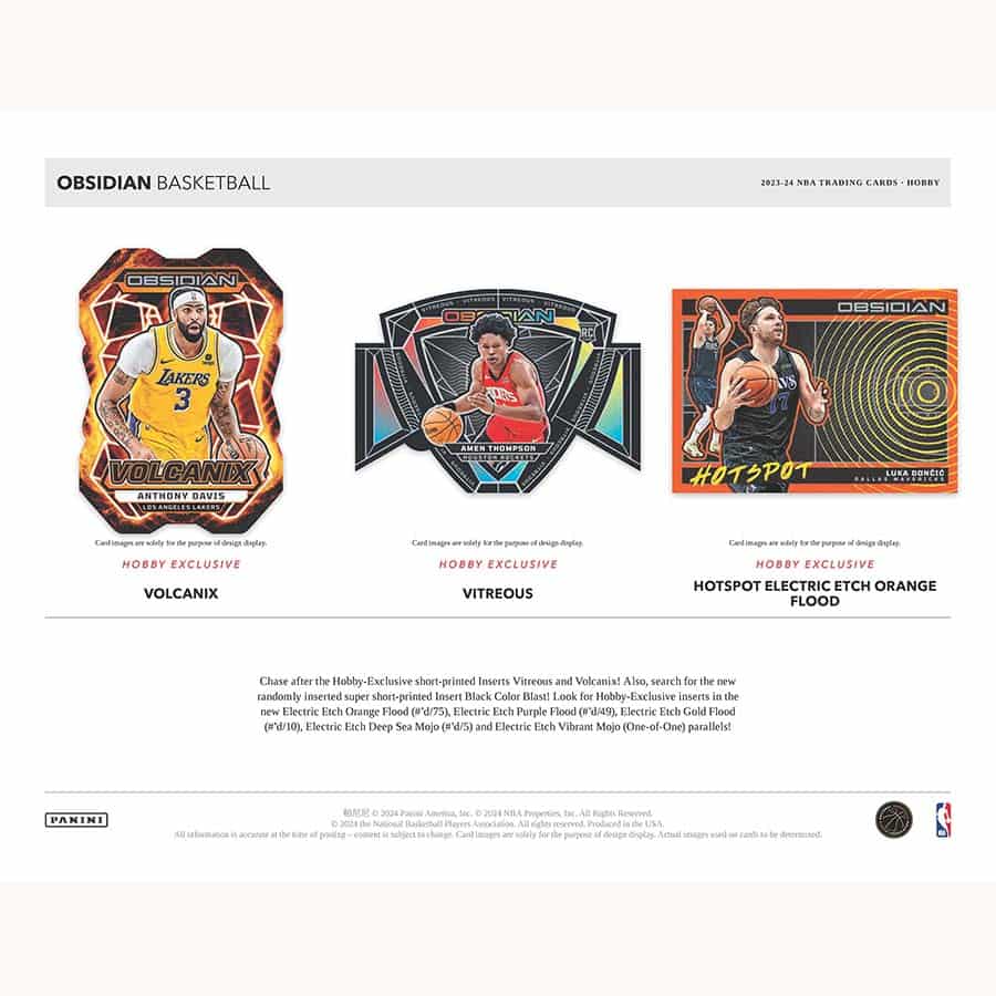 2023-24 Obsidian Basketball Hobby Box - Image 4