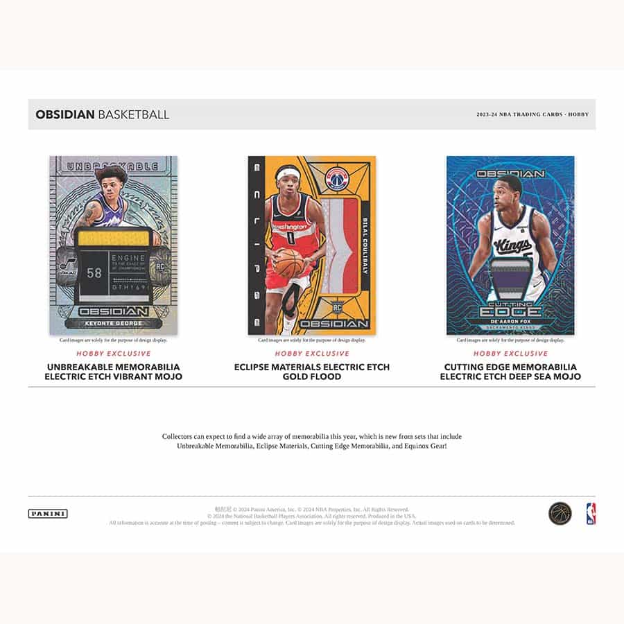2023-24 Obsidian Basketball Hobby Box - Image 5