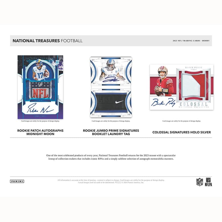 2023 National Treasures Football Hobby Box - Image 3