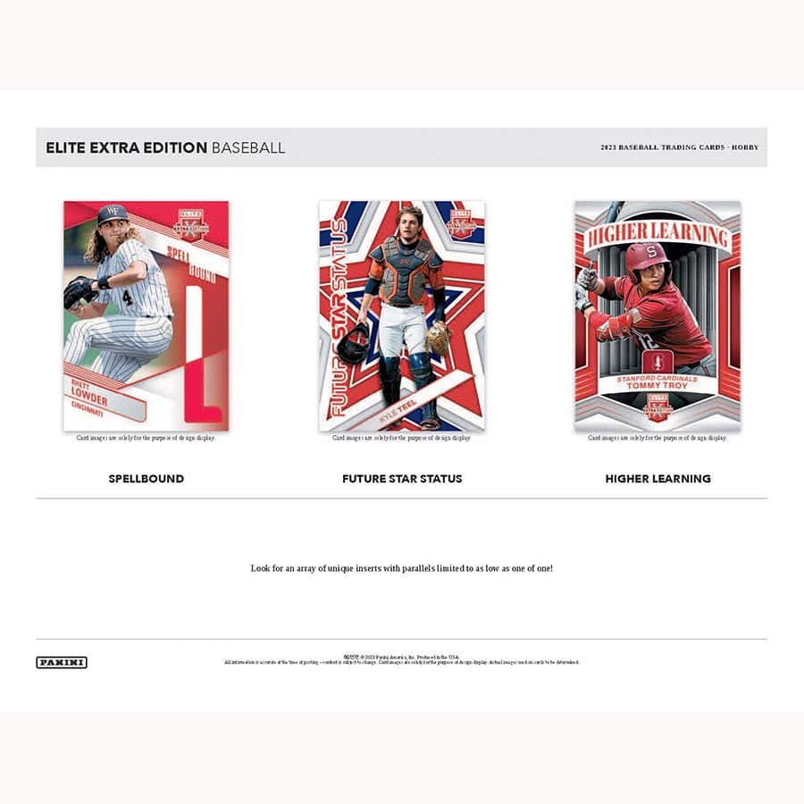 2023 Elite Extra Edition Baseball Hobby Box - Image 5