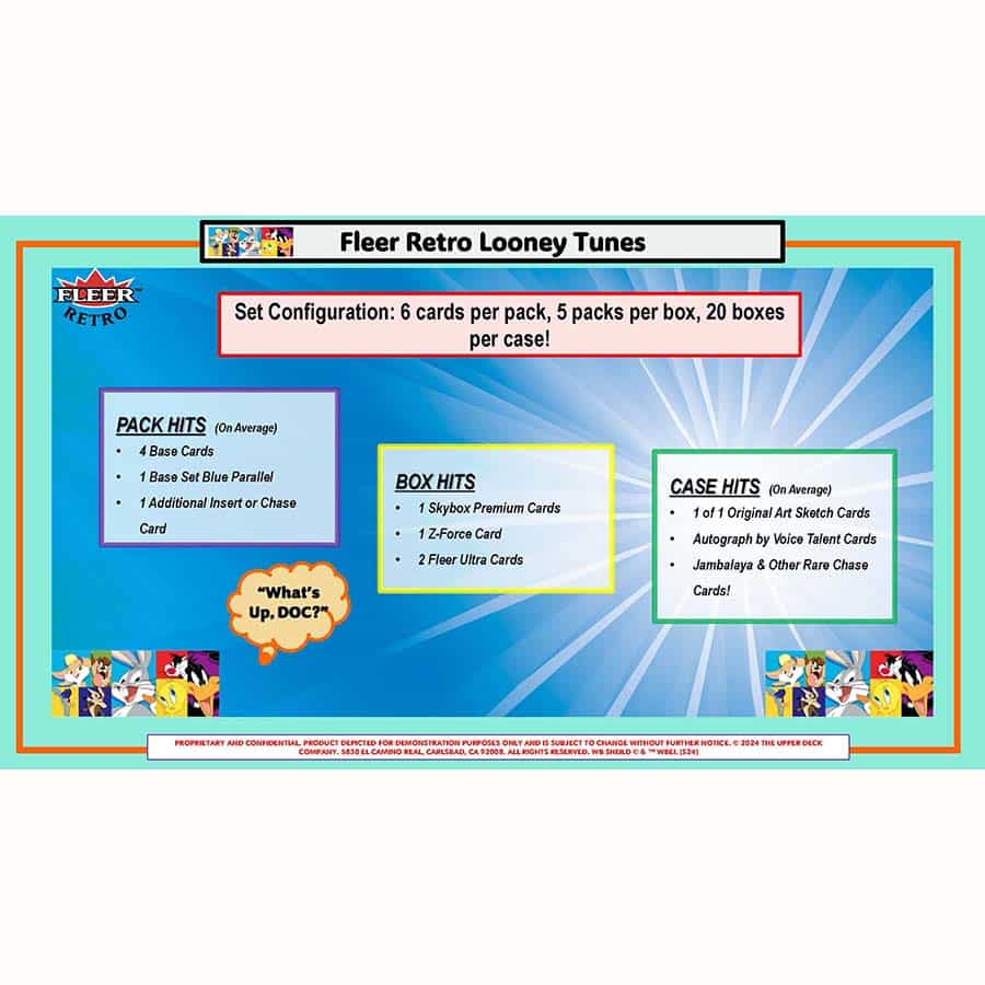 2024 Looney Tunes Fleer Retro Blaster Box - Image 3