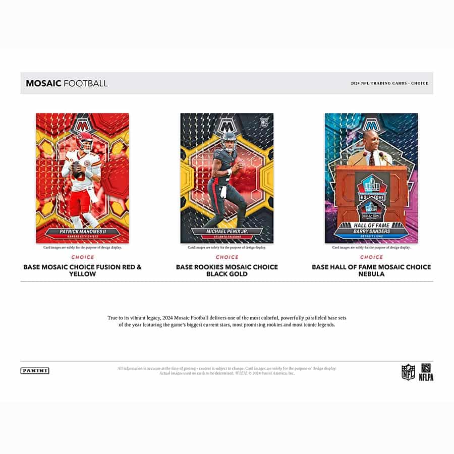 2024 Mosaic Choice Football Hobby Box - Image 5
