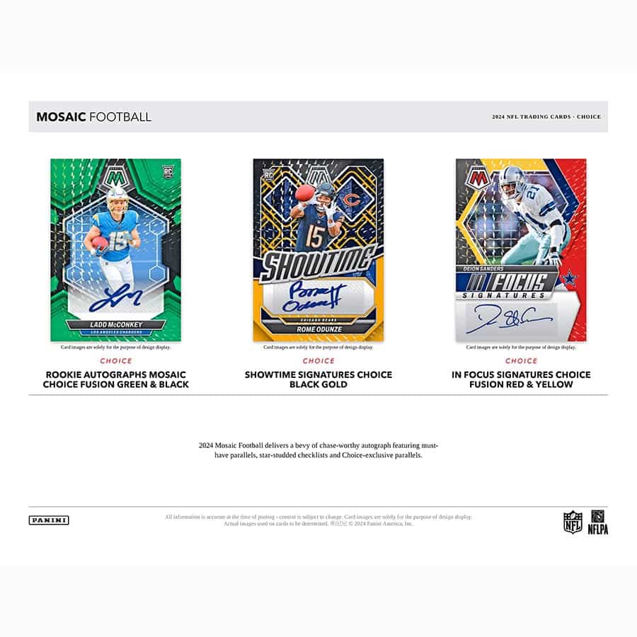 2024 Mosaic Choice Football Hobby Box - Image 6