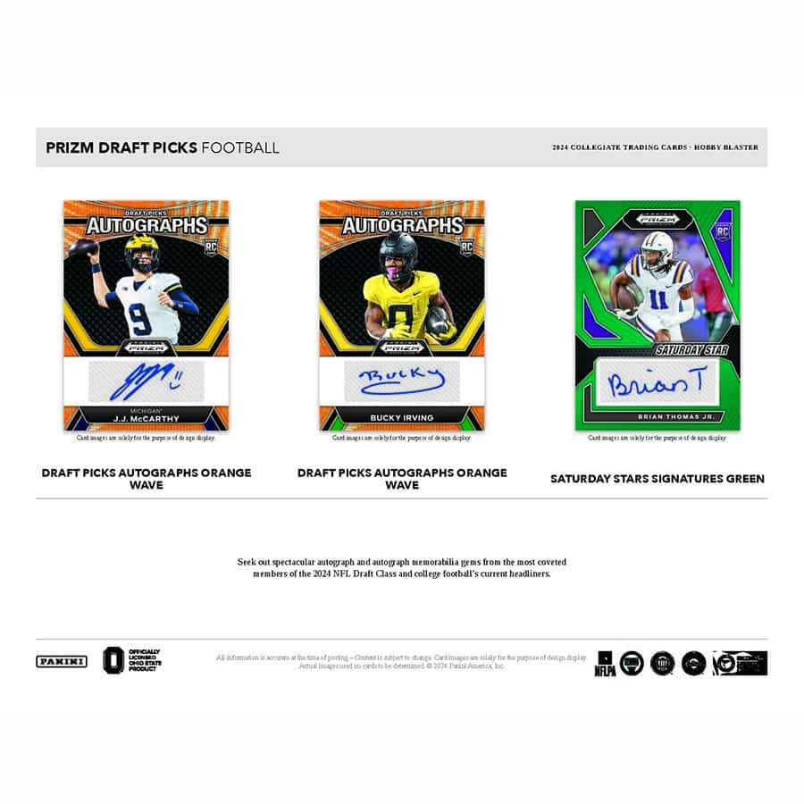 2024 Prizm Draft Picks Collegiate Football Hobby Blaster Box - Image 5