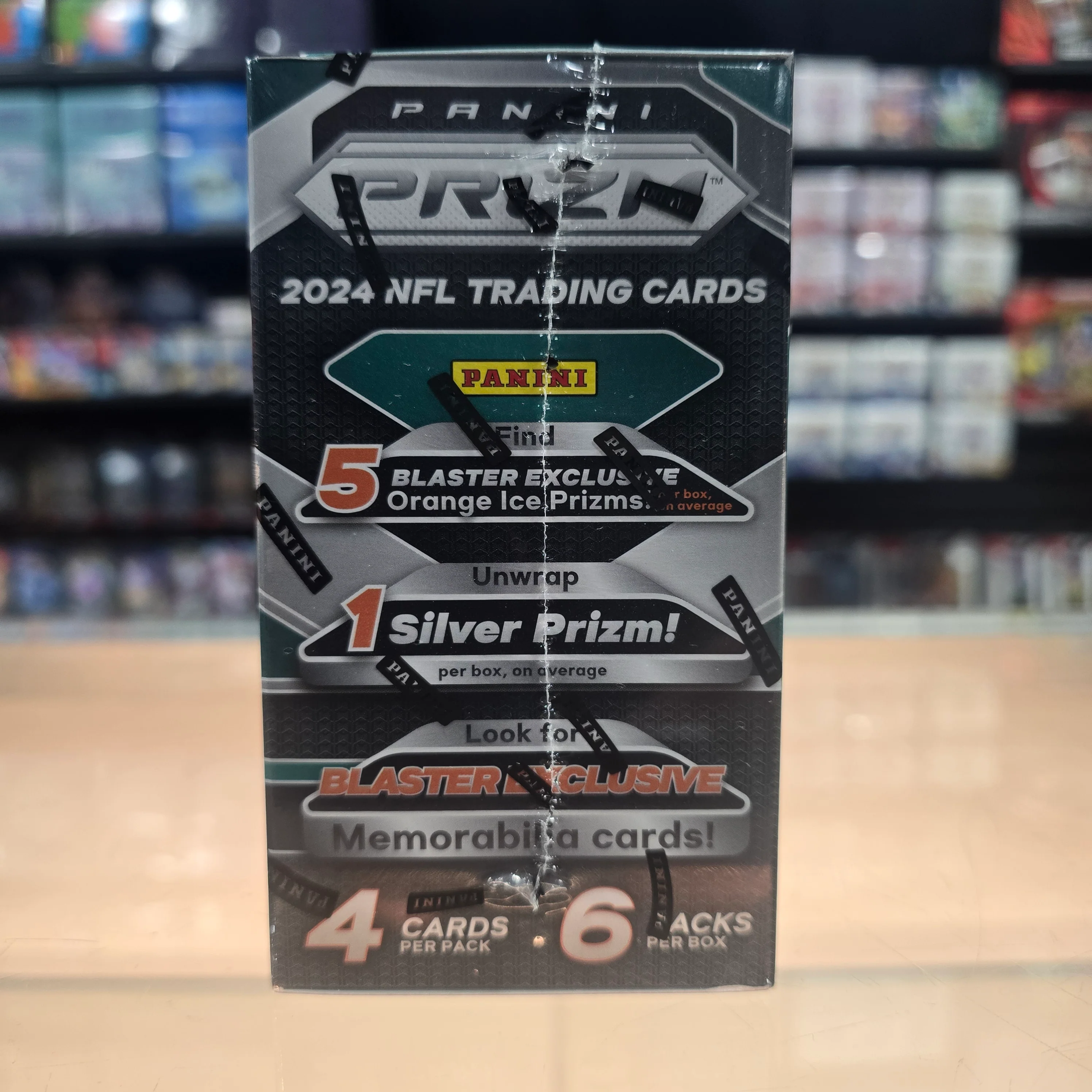 2024 Prizm Football Hobby Blaster Box (Orange Ice Prizms) - Image 2