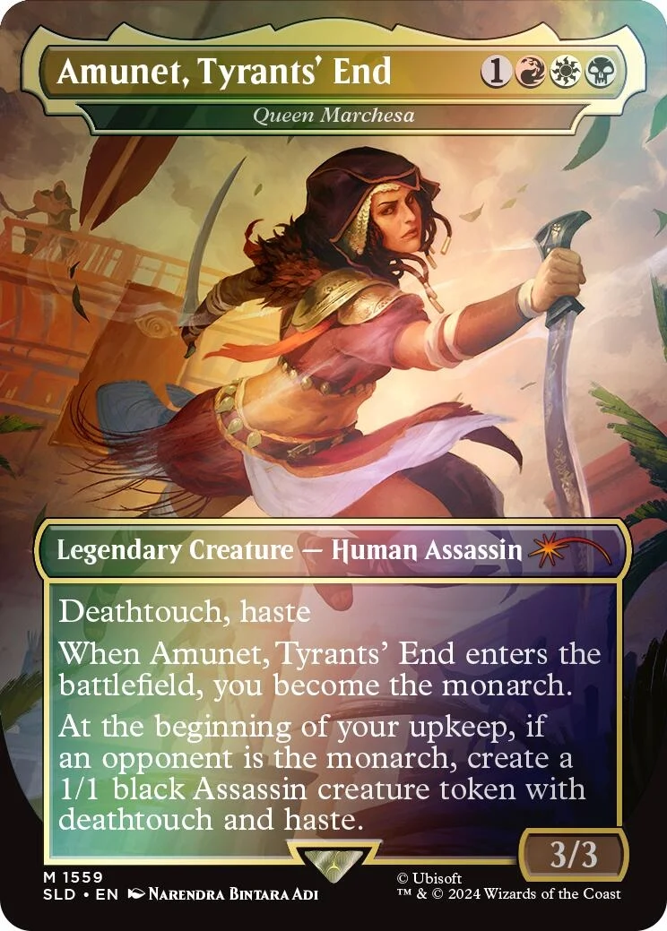 Amunet, Tyrants' End - Queen Marchesa (Rainbow Foil) (1559) (SLD)