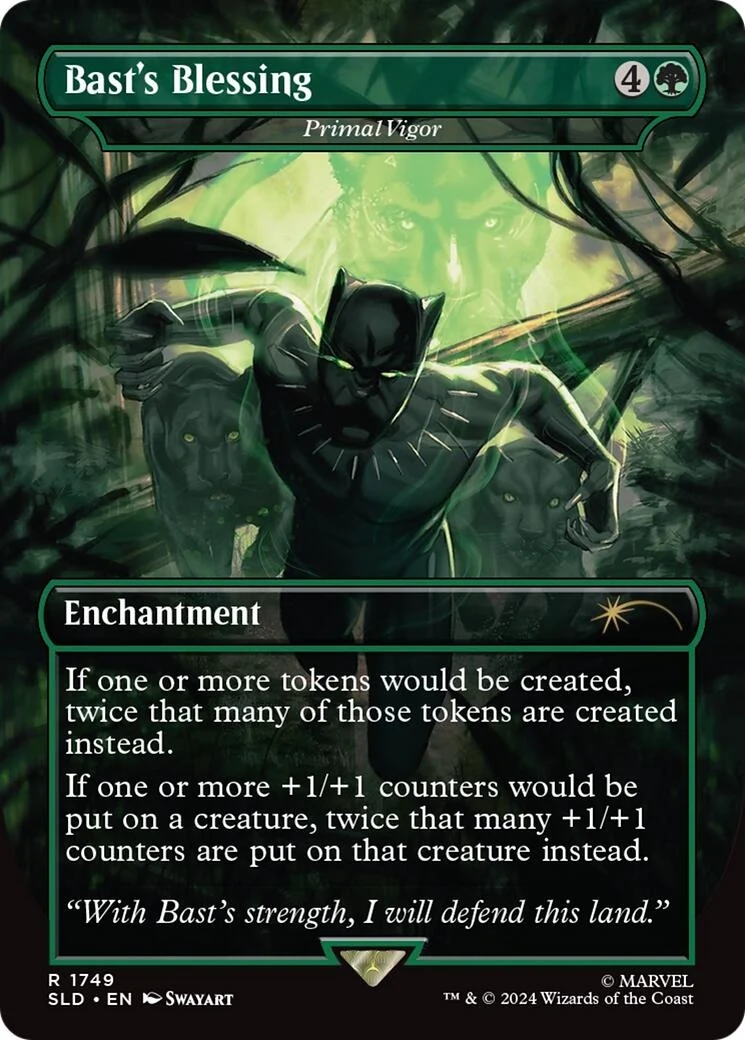 Bast's Blessing - Primal Vigor (Rainbow Foil) (1749) (SLD)