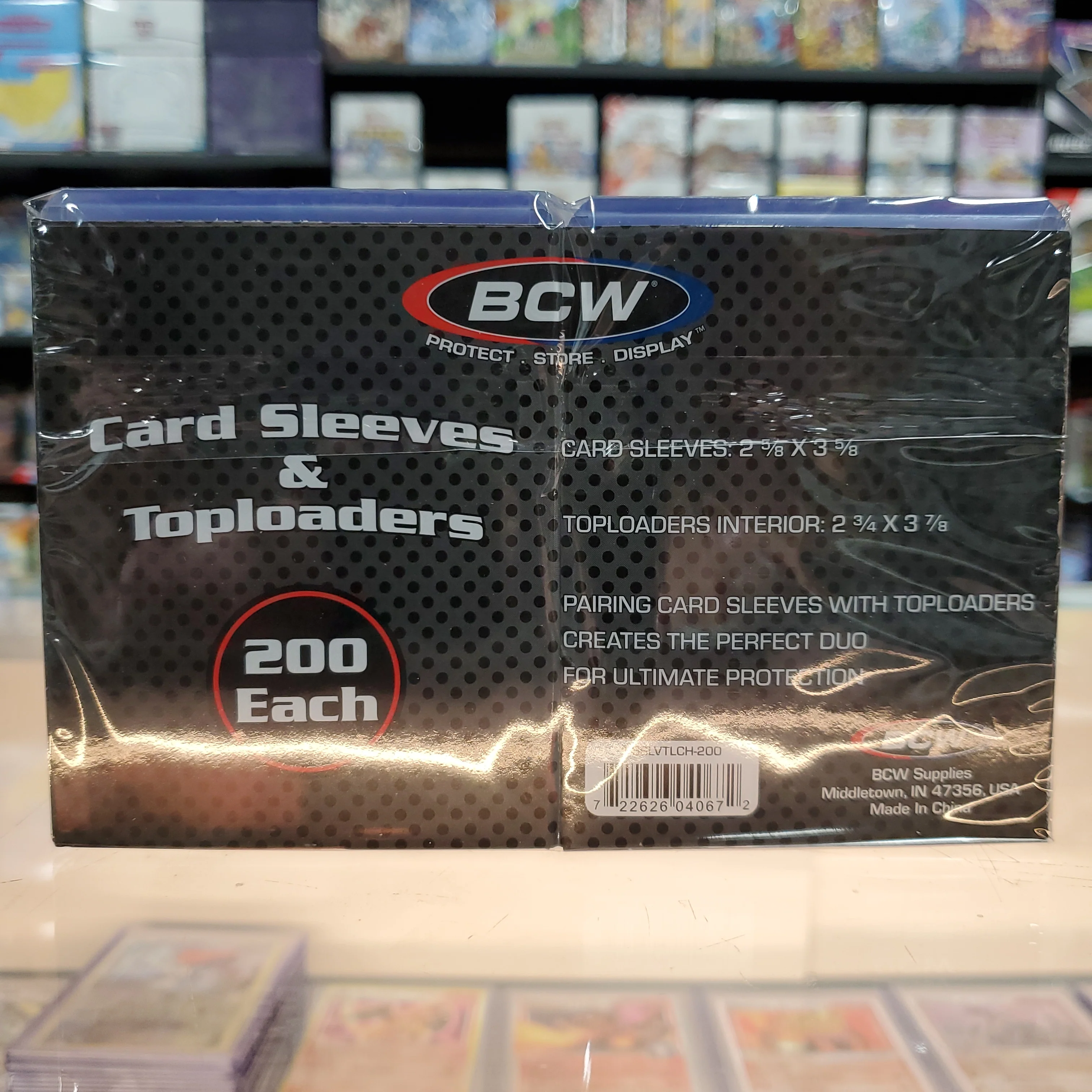 BCW: 3X4 Standard Toploader Combo with Sleeves 200CT - Image 2