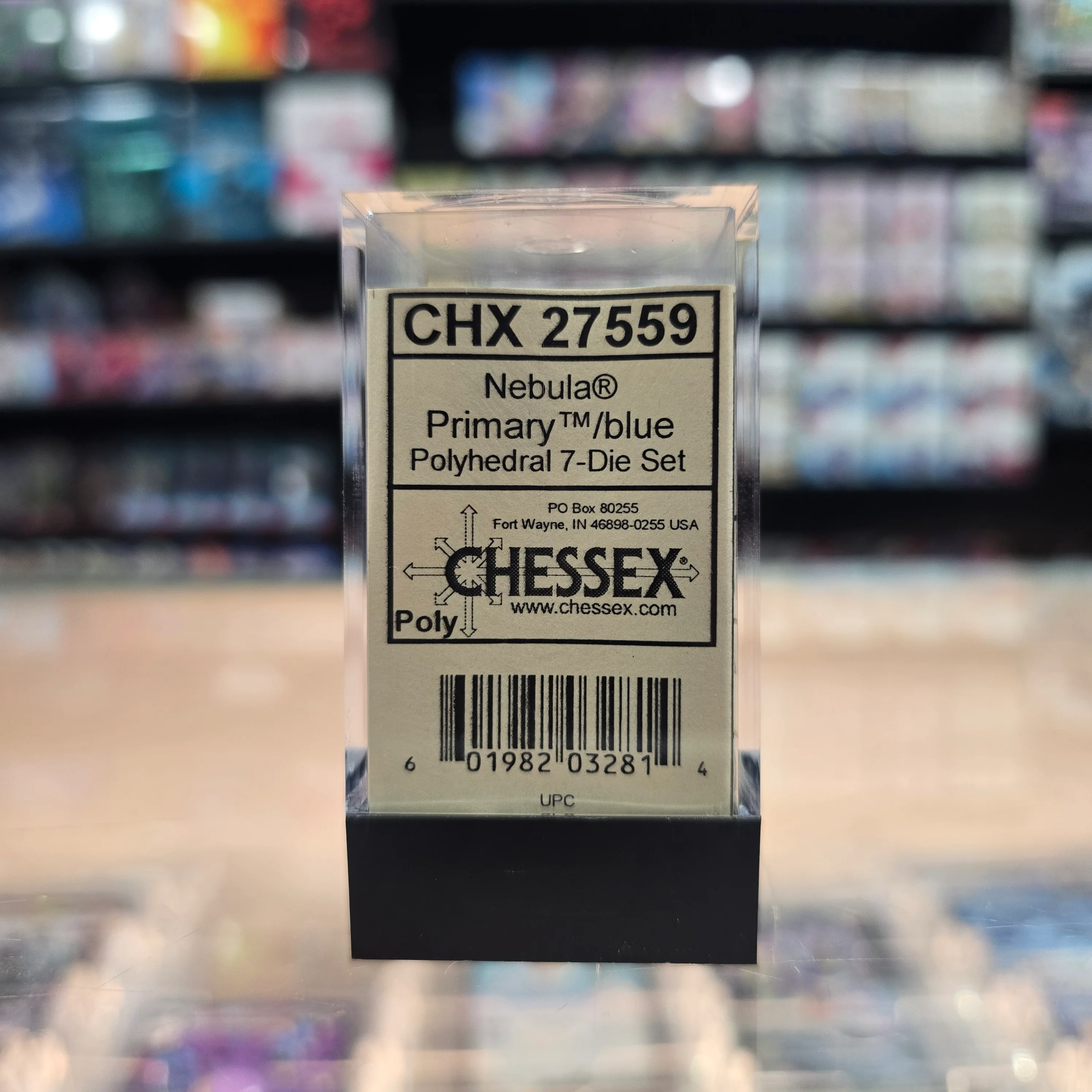 Chessex: Poly Dice Set - Nebula 7PC (Dark Blue) - Image 3