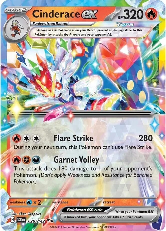 Cinderace ex (028/142) (SCR)