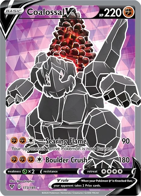 Coalossal V (Full Art) (173/185) (SWSH04)