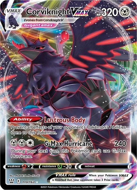 Corviknight VMAX (110/163) (SWSH05)