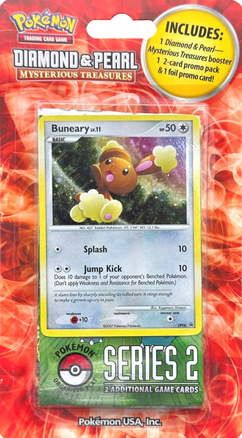 Pokémon TCG: Diamond & Pearl: Mysterious Treasures - 2-Pack Blister (Buneary) - Image 2