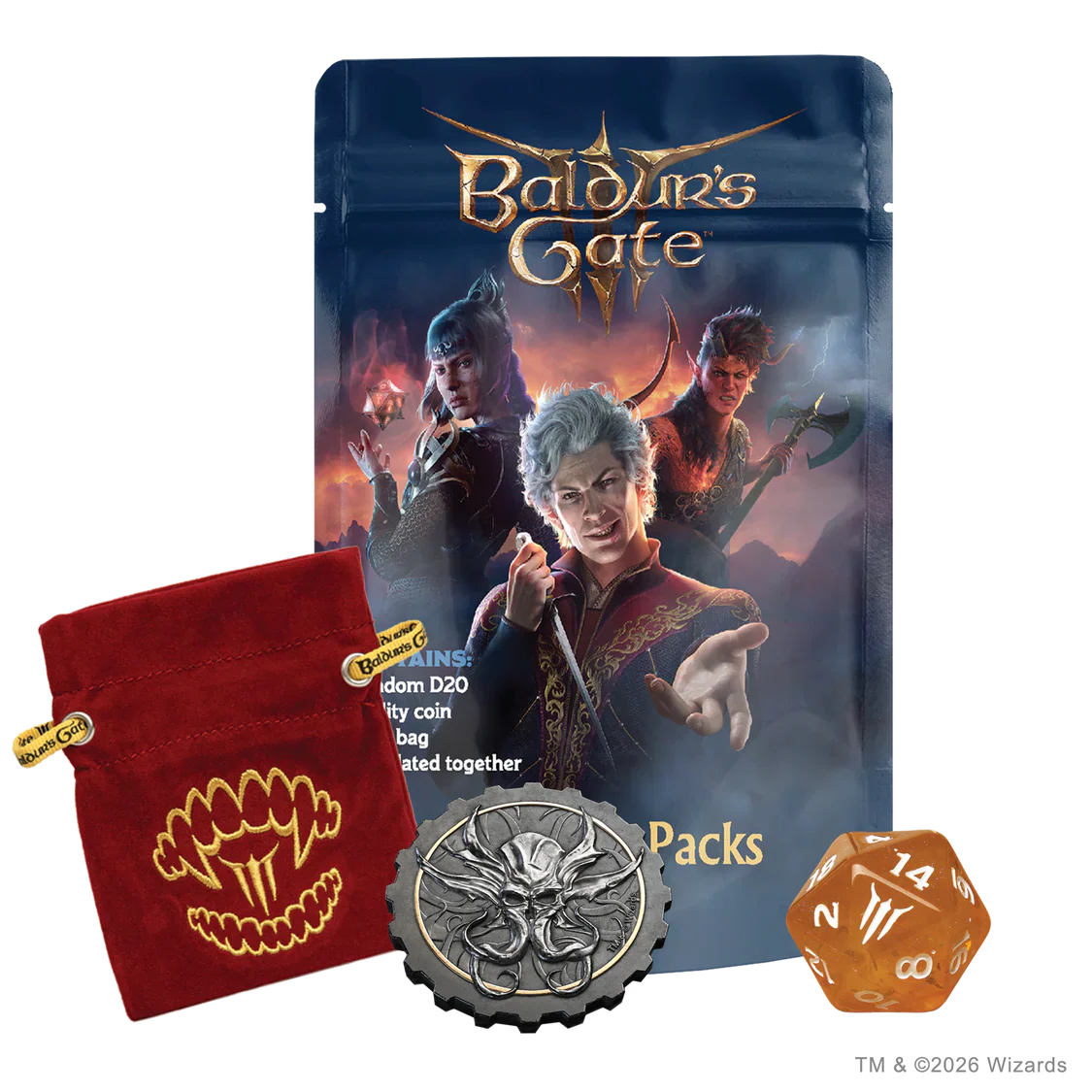 Dungeons & Dragons: Baldur's Gate 3 - Treasure Pack Dice Set - Image 3