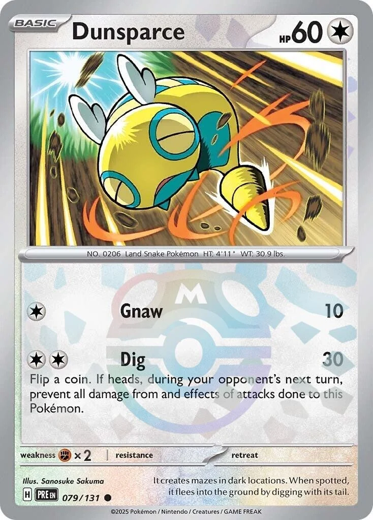 Dunsparce (Master Ball Pattern) (079/131) (PRE)