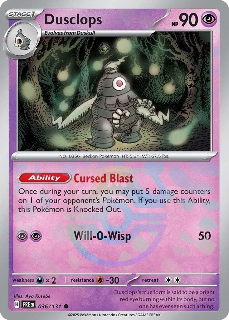 Dusclops (Master Ball Pattern) (036/131) (PRE)
