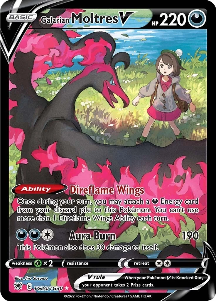 Galarian Moltres V (TG20/TG30) (SWSH10:TG)