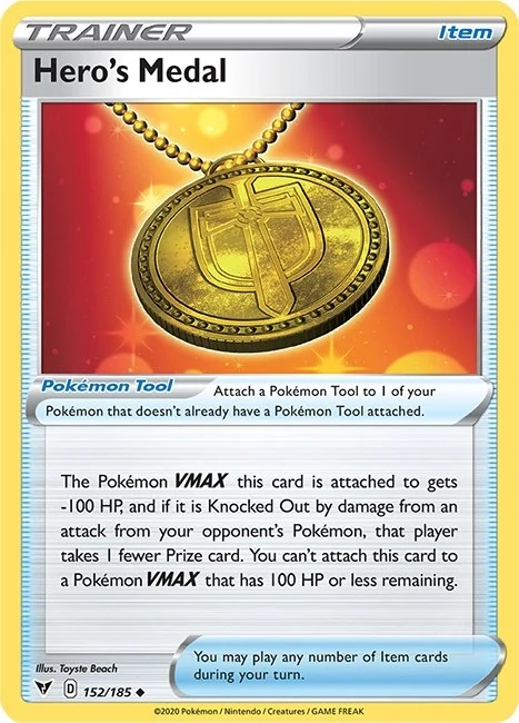 Hero's Medal (152/185) (SWSH04)