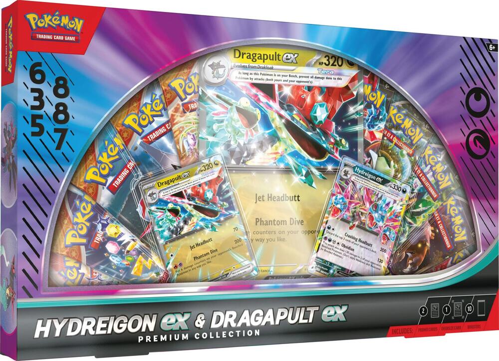 Pokémon TCG: Hydreigon ex & Dragapult ex Premium Collection (Limit 1) - Image 3