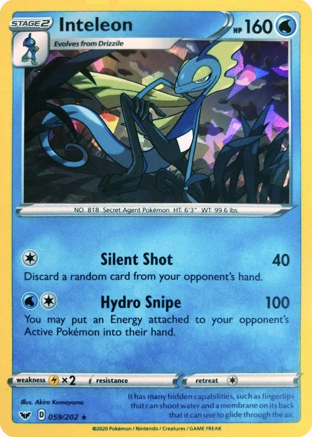 Inteleon - 059/202 (Cracked Ice Holo) (059/202) (PR)