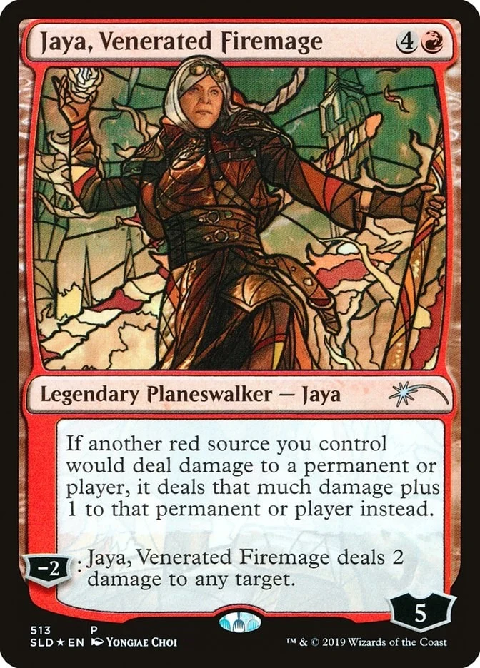 Jaya, Venerated Firemage (Stained Glass) (513) (SLD)