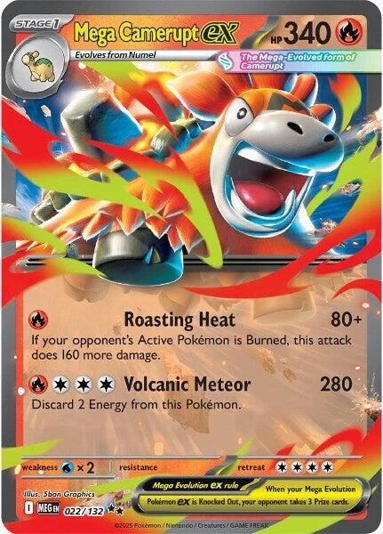 Mega Camerupt ex (022/132) (MEG)