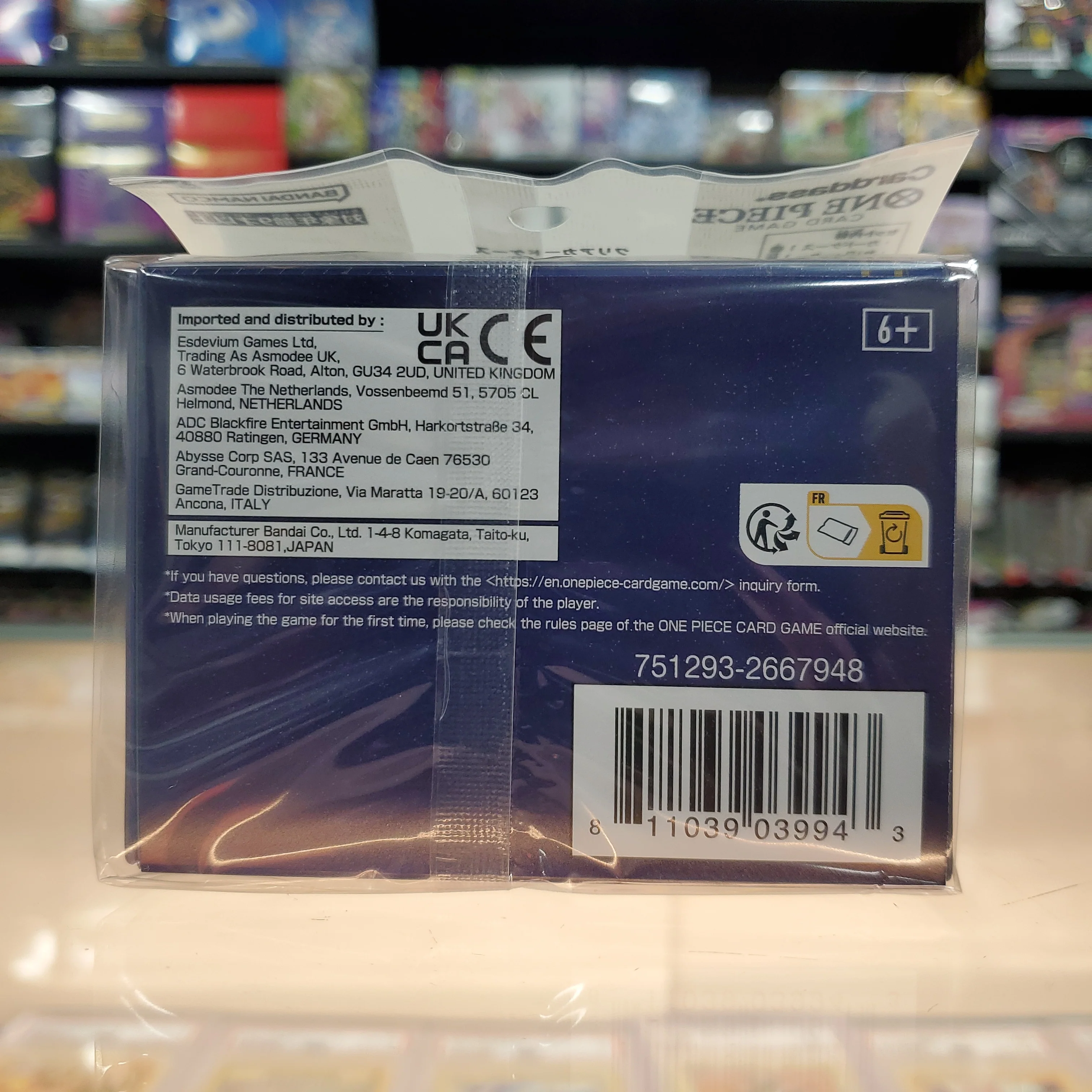 One Piece TCG: Card Case (Blue) - Image 2