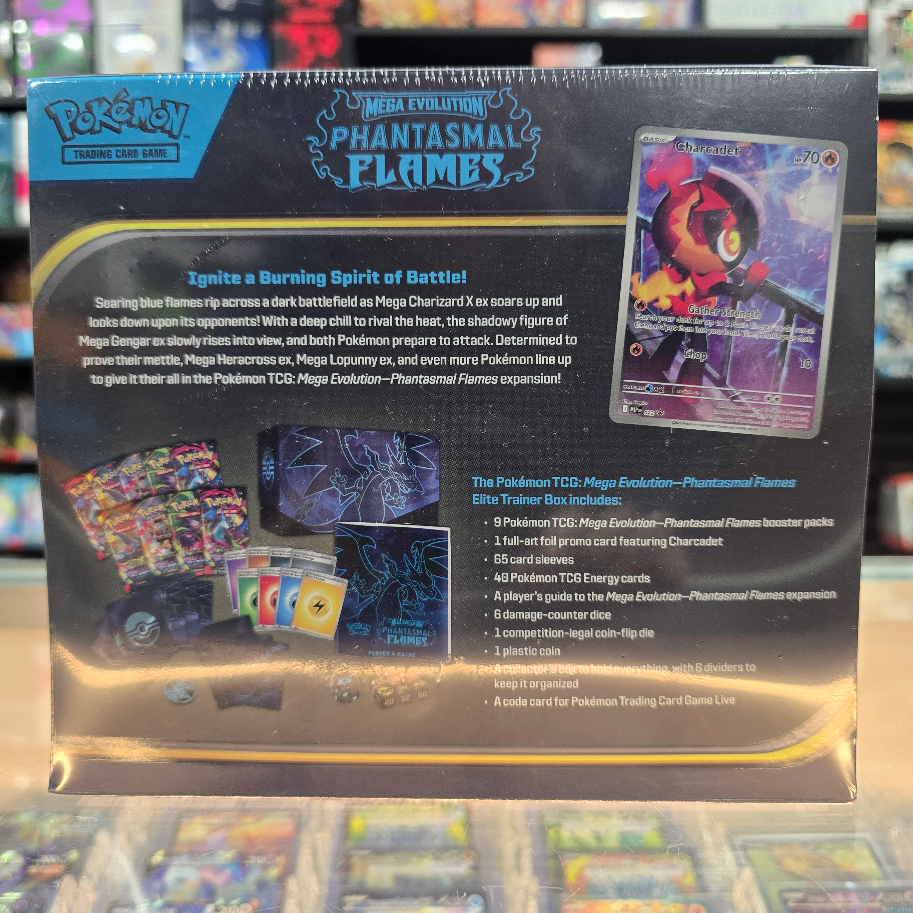 Pokémon TCG: Mega Evolution: Phantasmal Flames - Elite Trainer Box (Limit 1) - Image 2