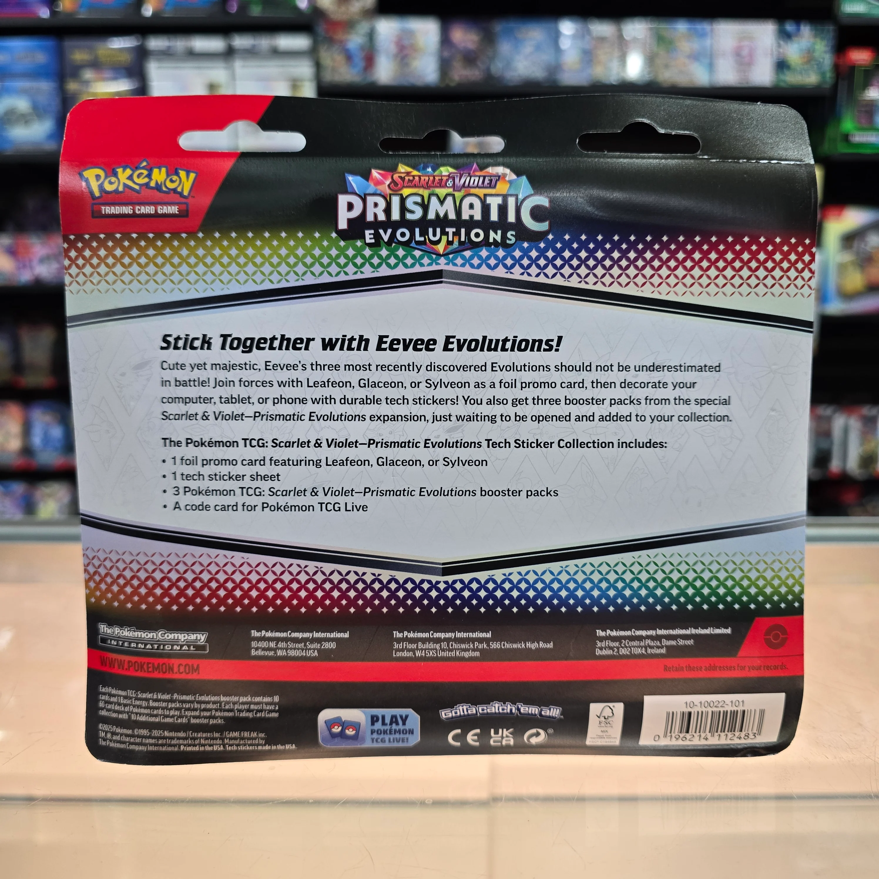 Pokémon TCG: Scarlet & Violet: Prismatic Evolutions Tech Sticker Collection (Sylveon) - Image 2