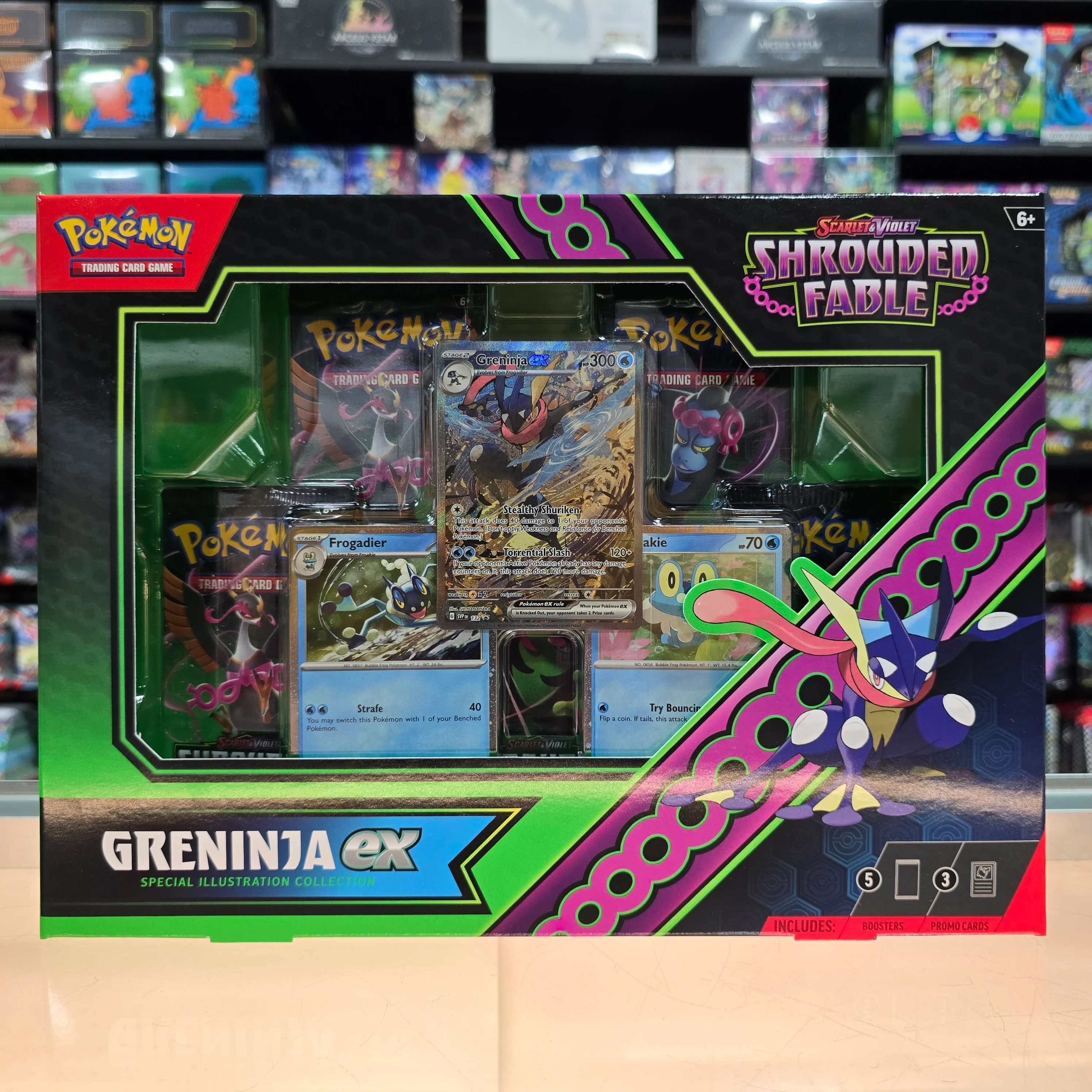 Pokémon TCG: Scarlet & Violet: Shrouded Fable - Greninja Ex Illustration Collection