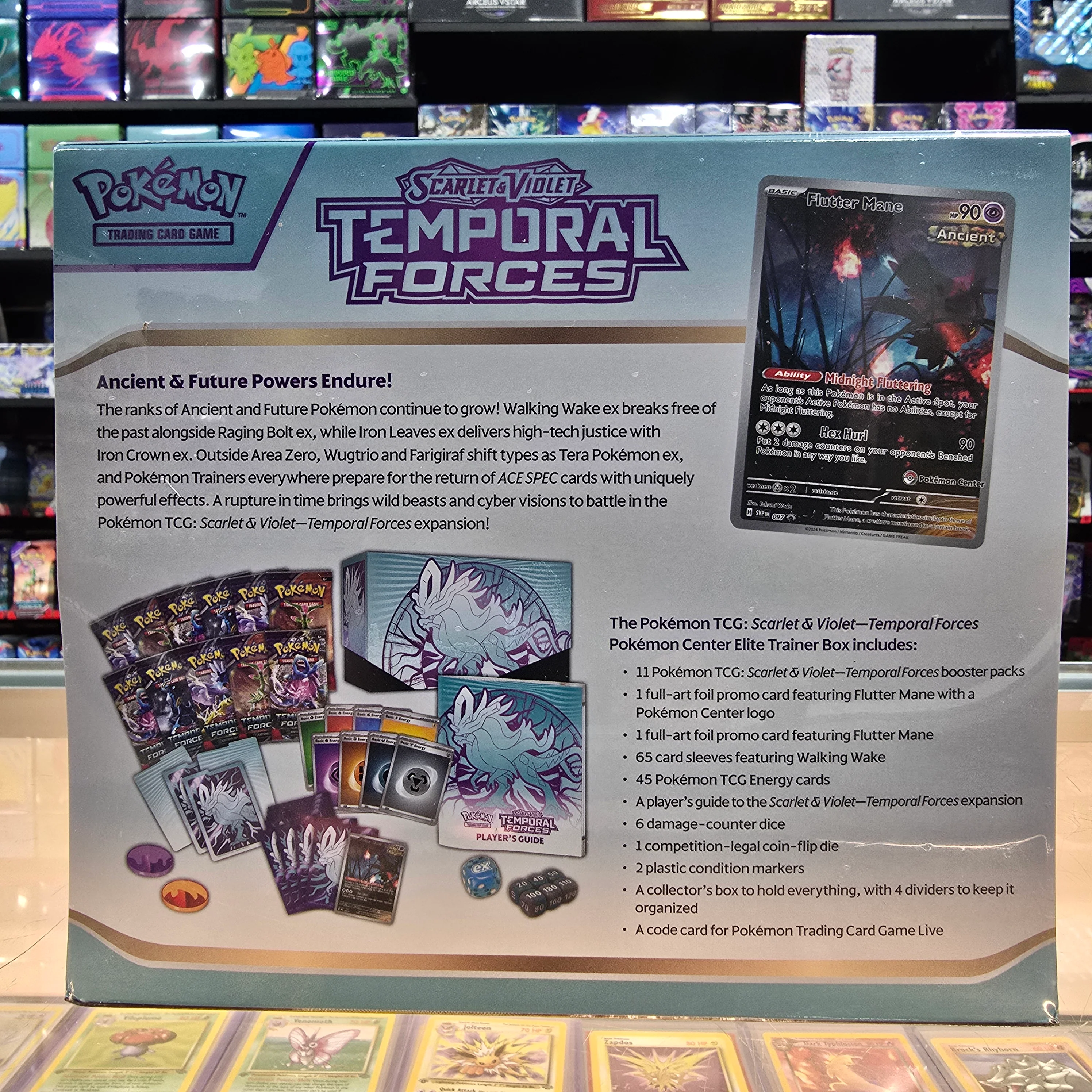 Pokémon TCG: Scarlet & Violet: Temporal Forces - Elite Trainer Box (Walking Wake) (Pokemon Center Exclusive) - Image 3