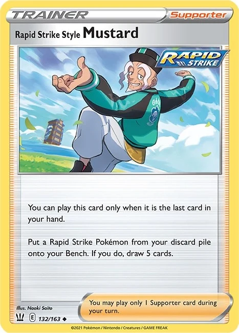Rapid Strike Style Mustard (132/163) (SWSH05)