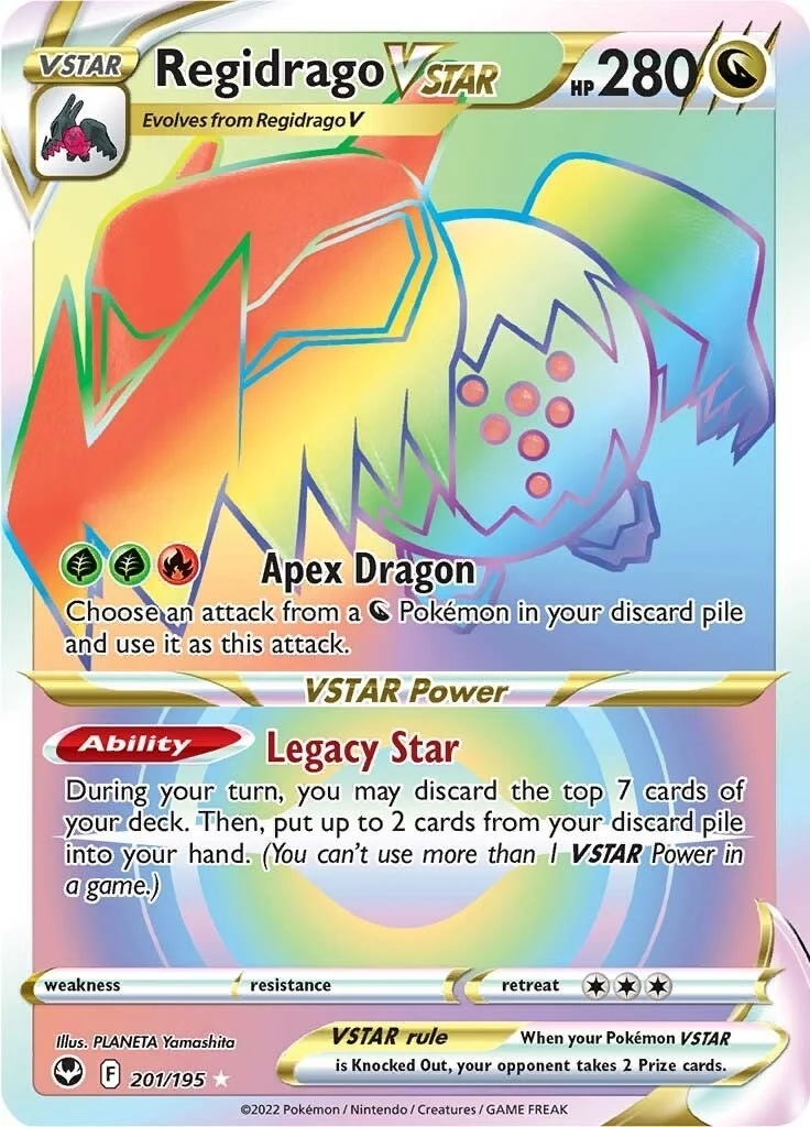 Regidrago VSTAR (Secret) (201/195) (SWSH12)