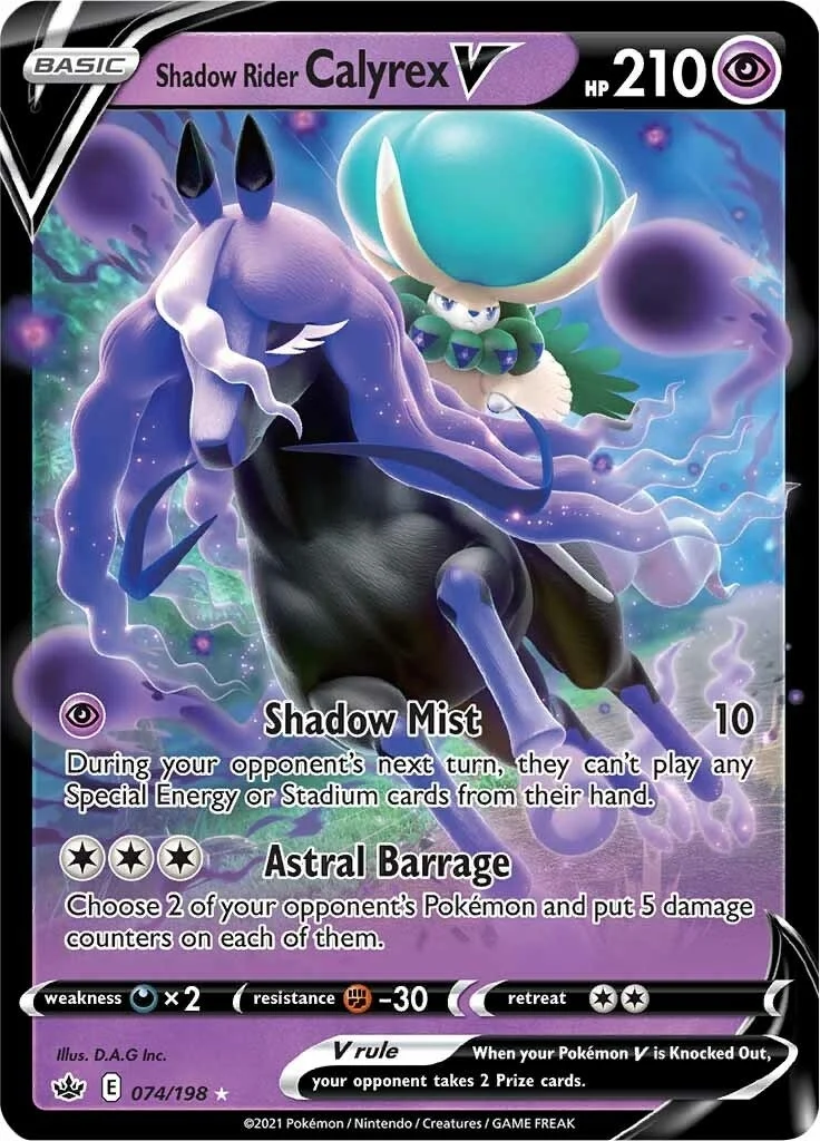 Shadow Rider Calyrex V (074/198) (SWSH06)