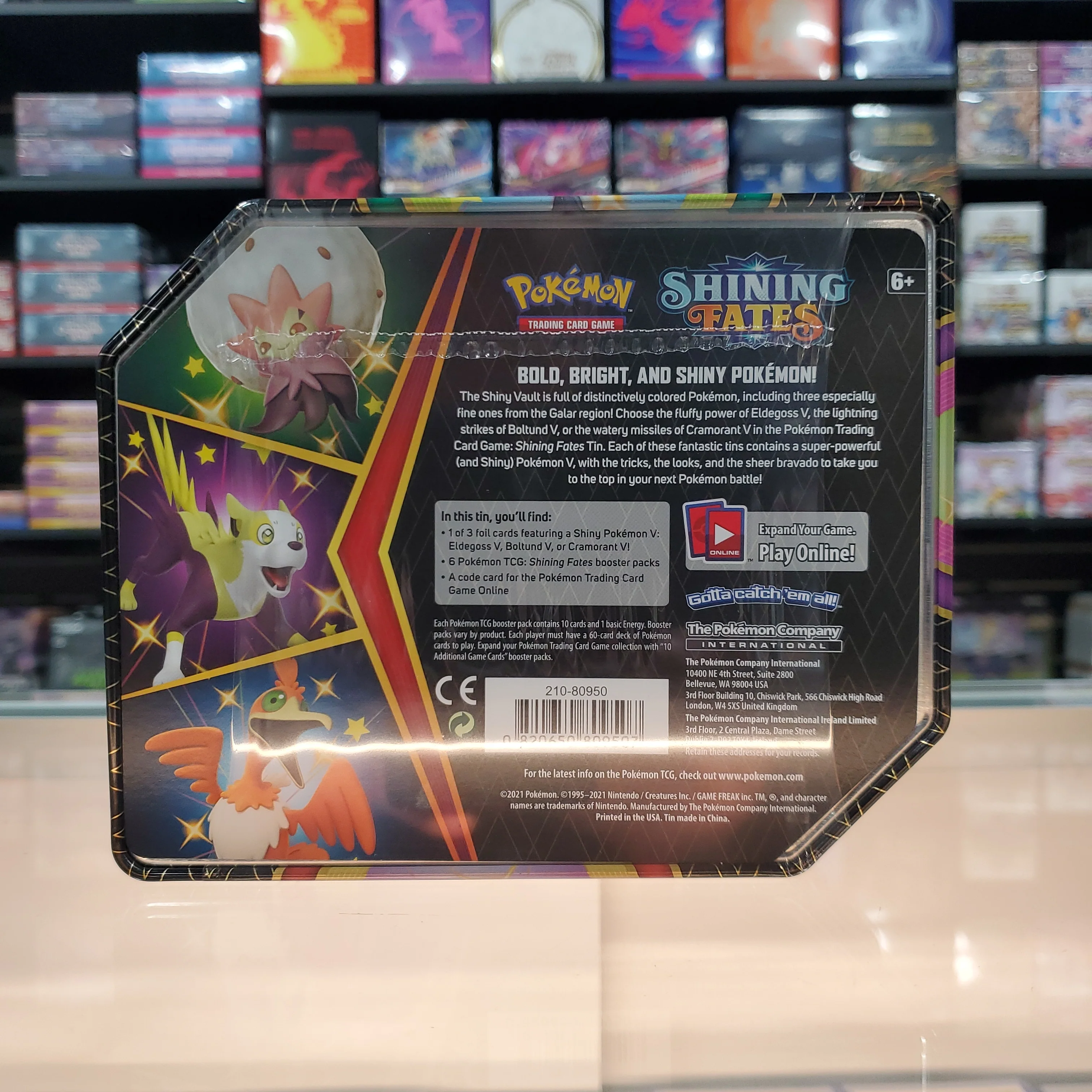 Pokémon TCG: Shining Fates - Collector's Tin (Cramorant V) - Image 3