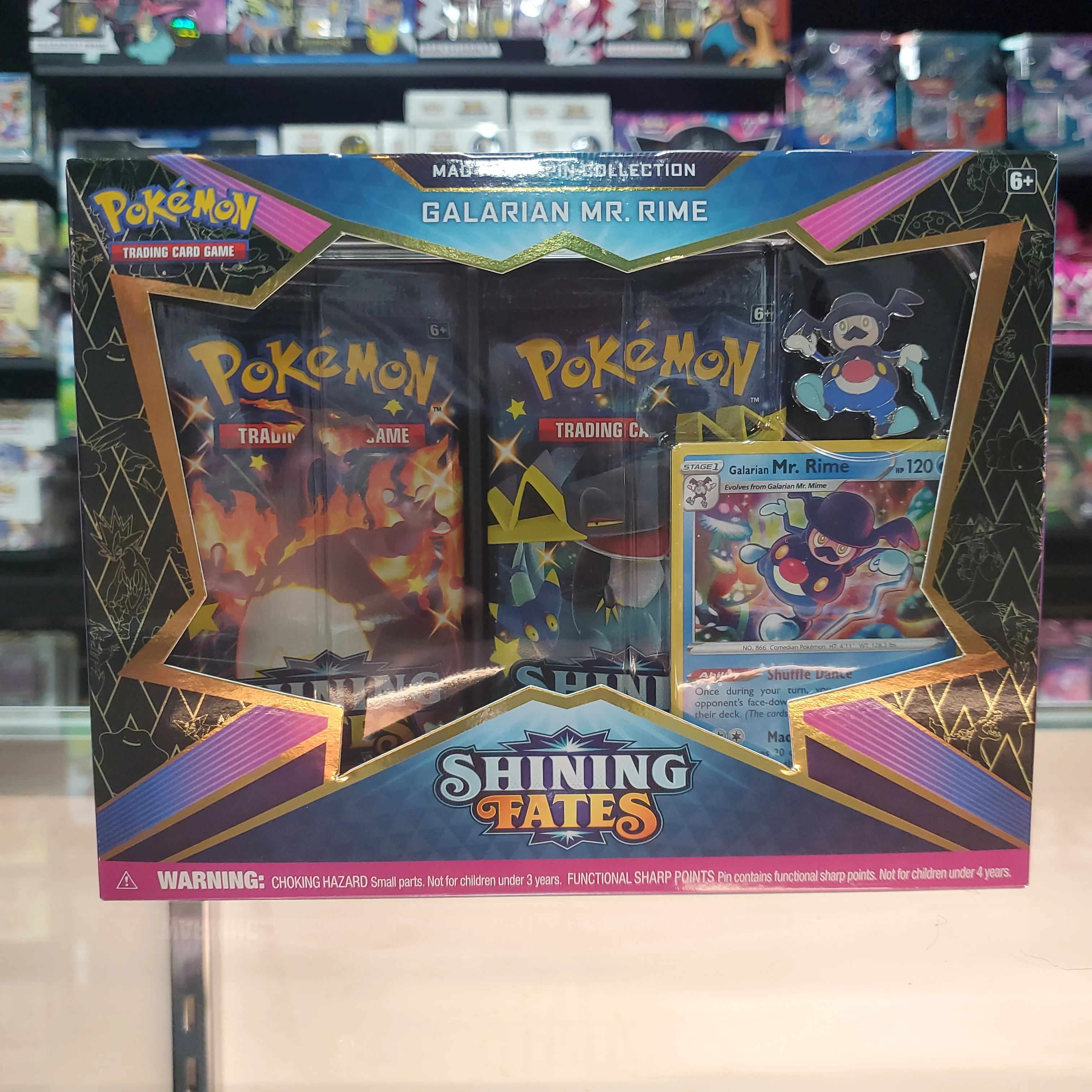 Pokémon TCG: Shining Fates - Mad Party Pin Collection (Galarian Mr. Rime)
