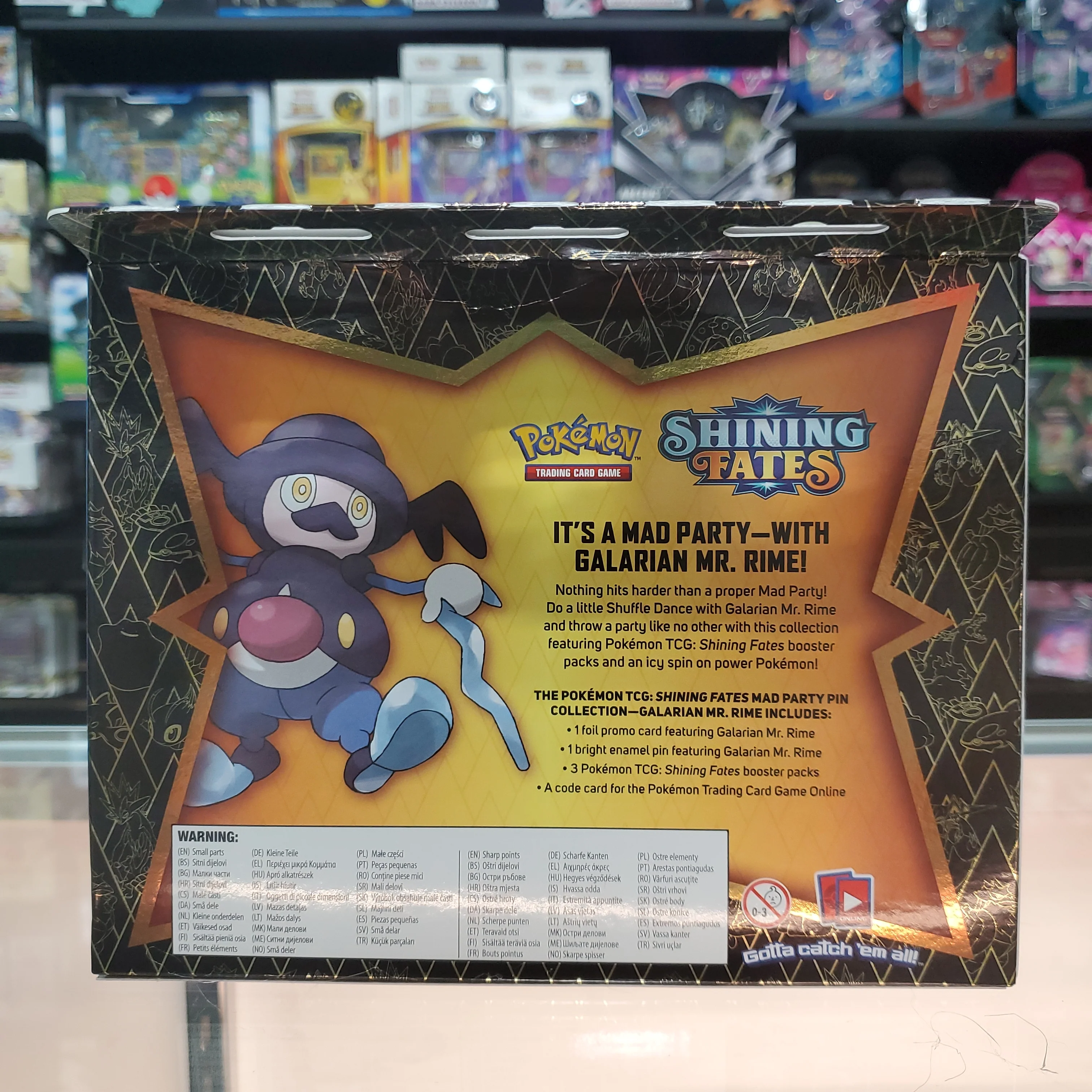Pokémon TCG: Shining Fates - Mad Party Pin Collection (Galarian Mr. Rime) - Image 3