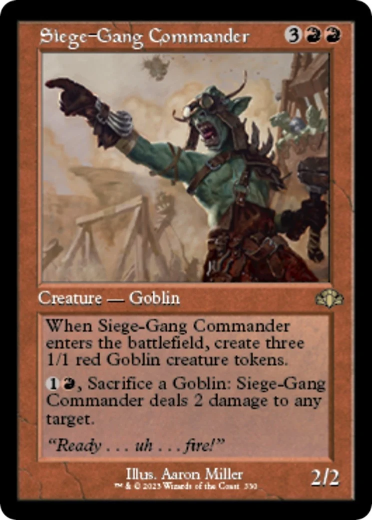 Siege-Gang Commander (Retro Frame) (330) (DMR)