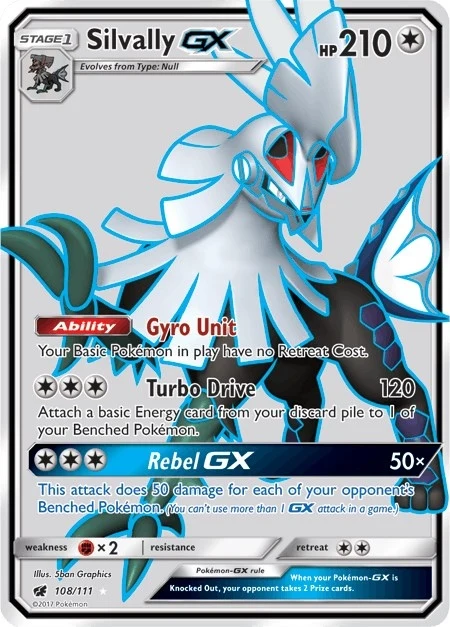 Silvally GX (Full Art) (108/111) (SM04)