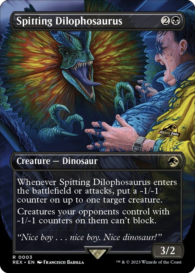 Spitting Dilophosaurus (Borderless) (3) (REX)