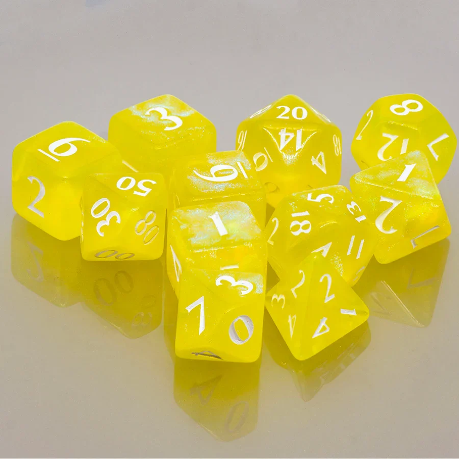 Ultra-PRO: Eclipse - RPG Dice Set 11PC (Lemon Yellow)