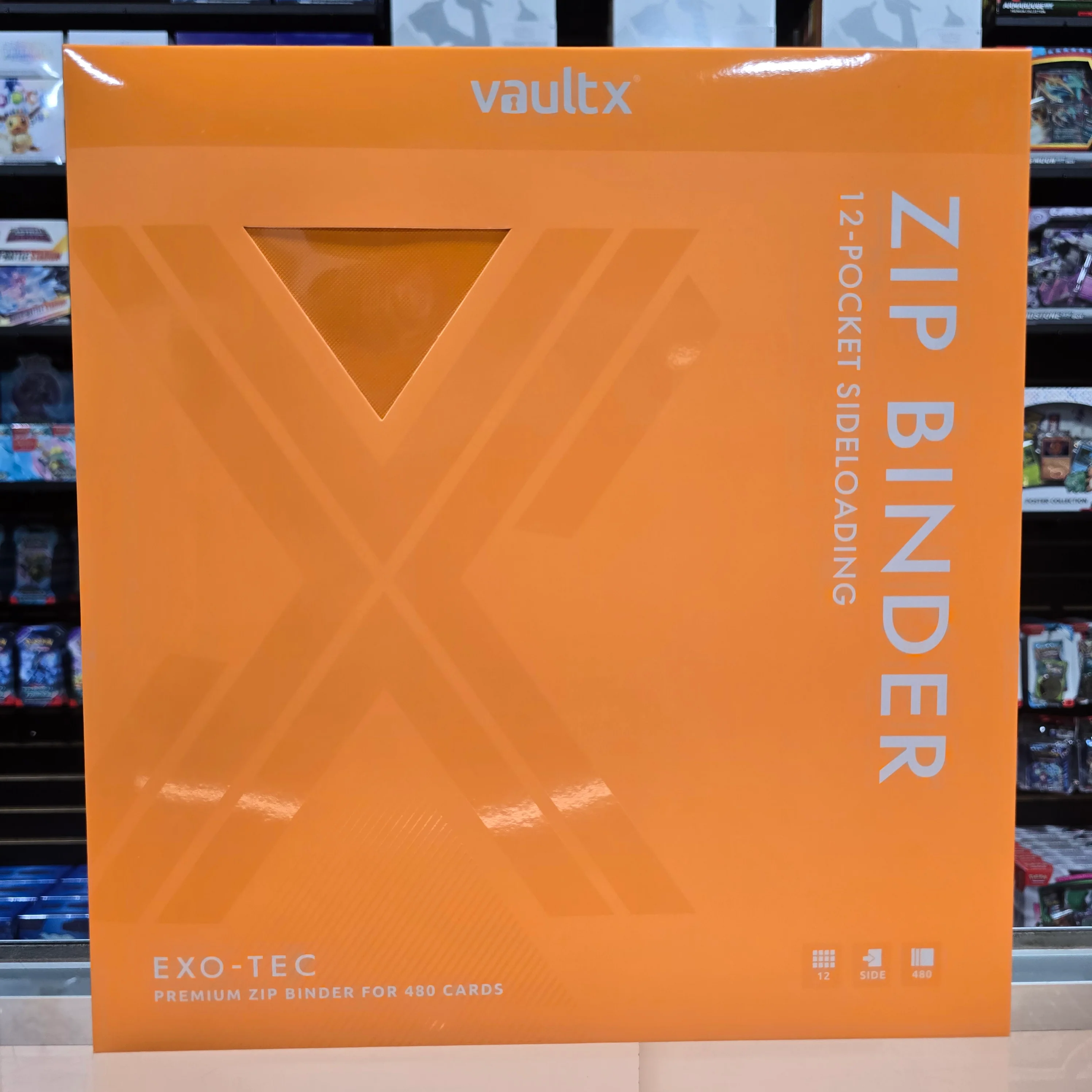 Vault X: 12-Pocket Zip Binder (Neon Orange) - Image 4