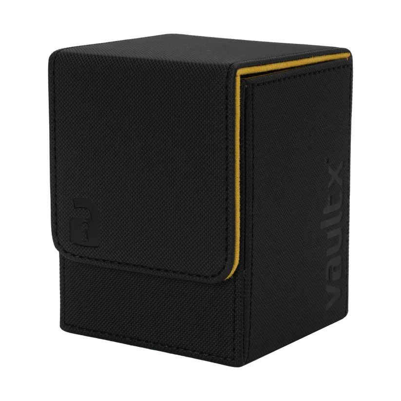 Vault X: Toploading Deck Box 80+ CT (Black / Electric Yellow)