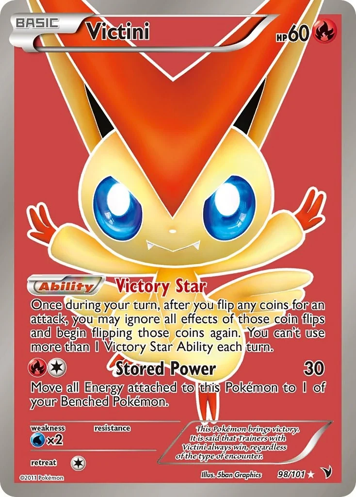 Victini (98 Full Art) (98/101) (NVI)